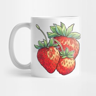 Three Strawberry Mug